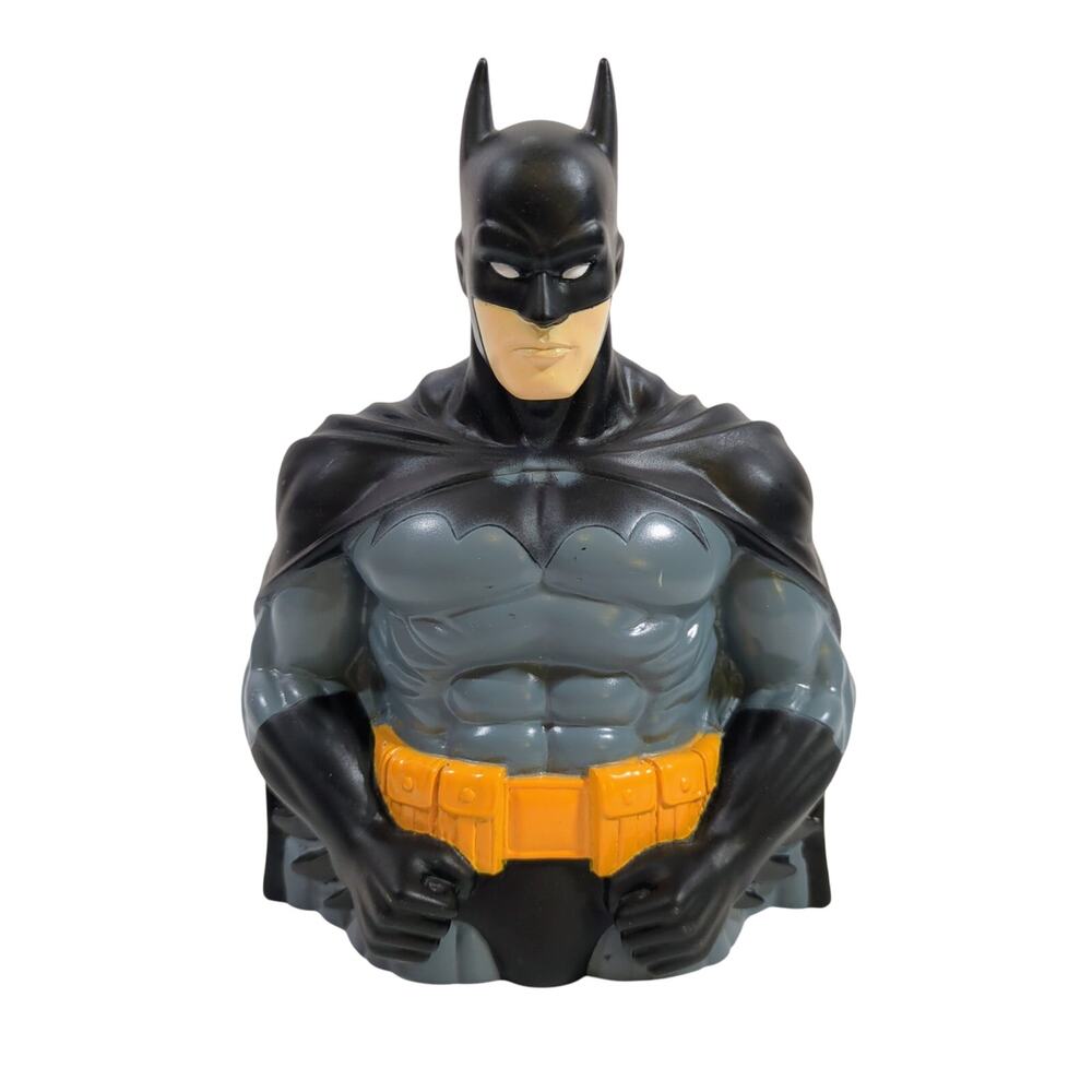 BATMAN Vinyl Bust Bank 7" Monogram Dark Knight Super Powers DC Comics NO STOPPER